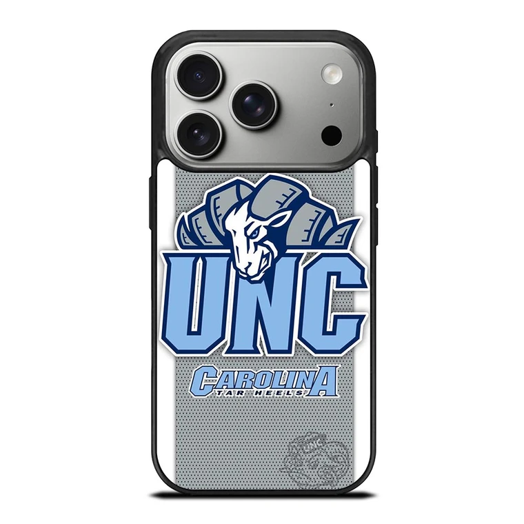 NORTH CAROLINA TAR HEELS LOGO BASKETBALL UNIVERSITY MASCOT iPhone 17 Pro Case