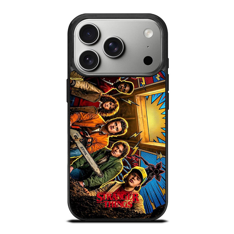 STRANGER THINGS CHARACTERS ART iPhone 17 Pro Case