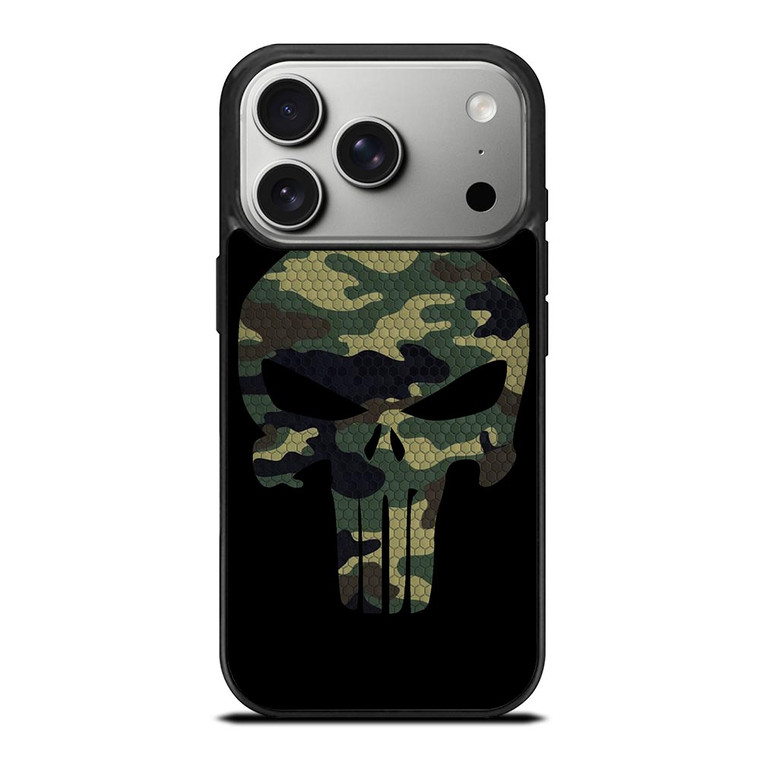 THE PUNISHER LOGO CAMO iPhone 17 Pro Case