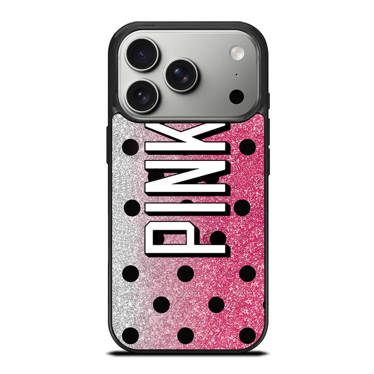 VICTORIA'S SECRET PINK LOGO SPARKLE iPhone 17 Pro Case