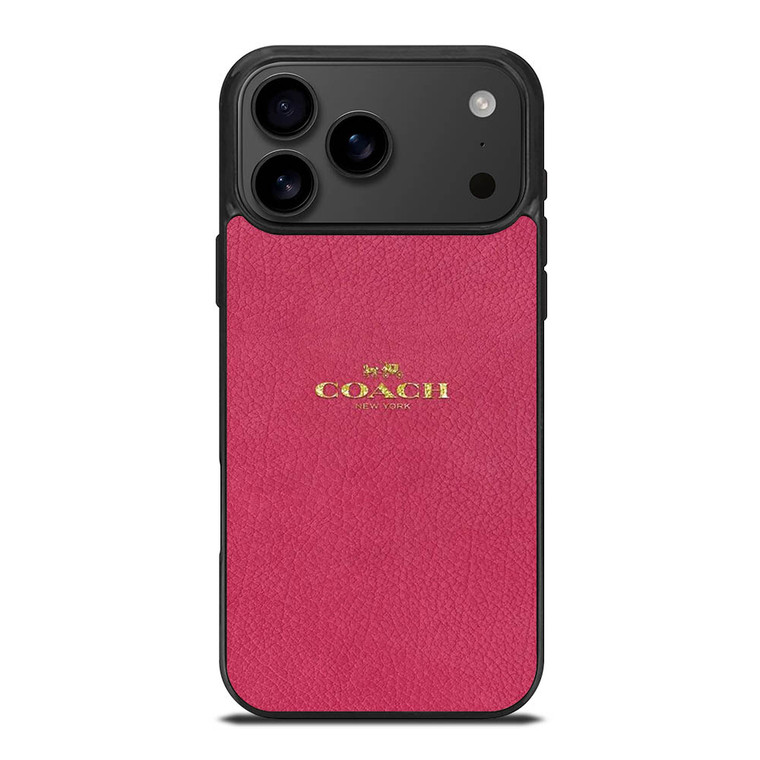 COACH NEW YORK LOGO PINK iPhone 17 Pro Max Case