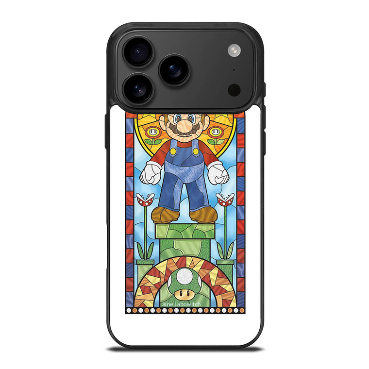 MARIO BROSS NINTENDO GLASS ART iPhone 17 Pro Max Case
