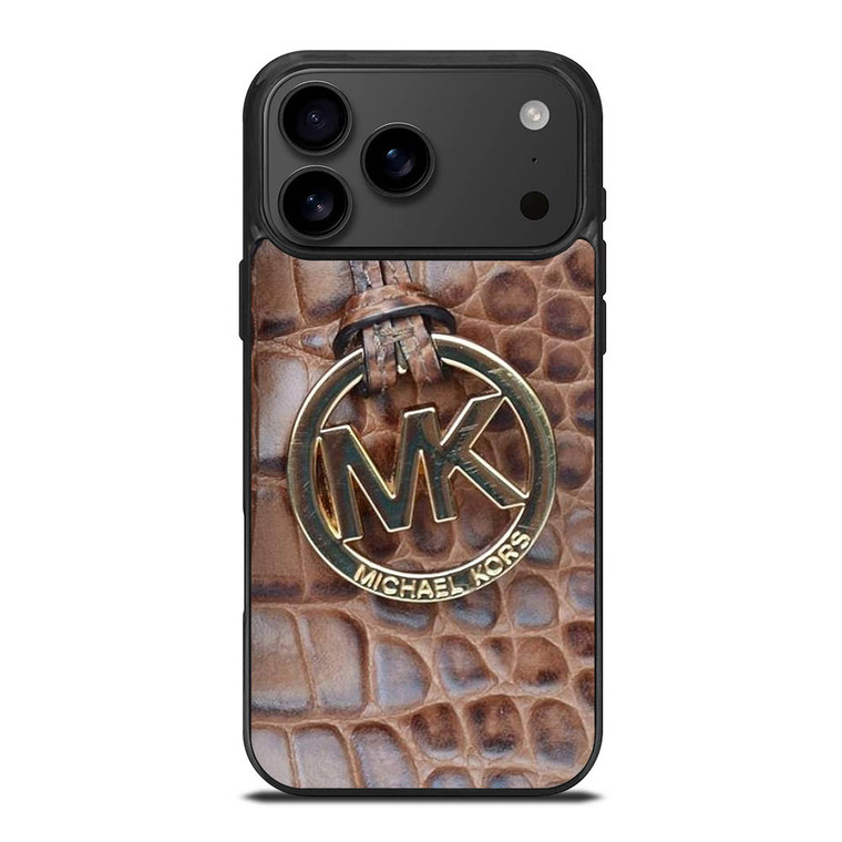 MICHAEL KORS BROWN LEATHER iPhone 17 Pro Max Case