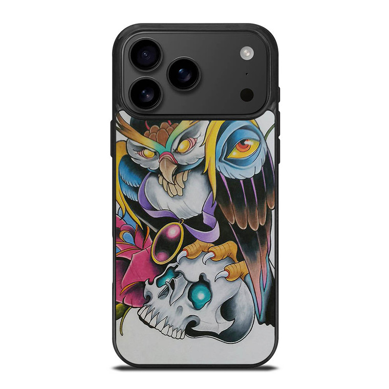 SUGAR SCHOOL OWL TATTOO iPhone 17 Pro Max Case