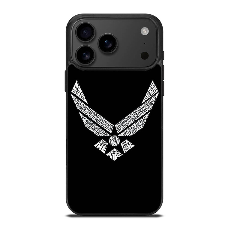 US AIR FORCE MONOGRAM LOGO iPhone 17 Pro Max Case