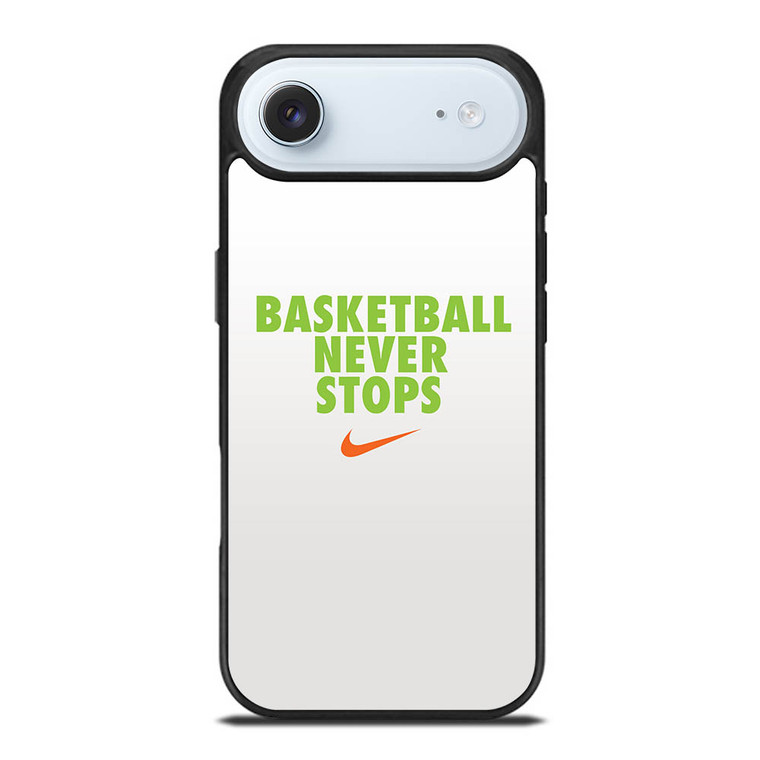BASKETBALL NEVER STOPS GREEN iPhone Air Case