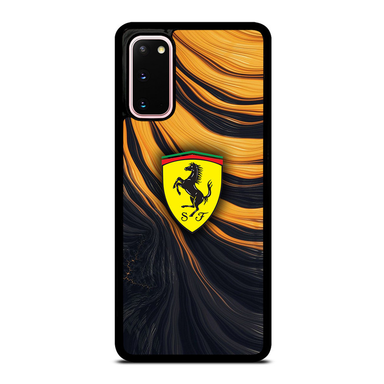 FERRARI LOGO YELLOW LIQUID Samsung Galaxy S20 Case