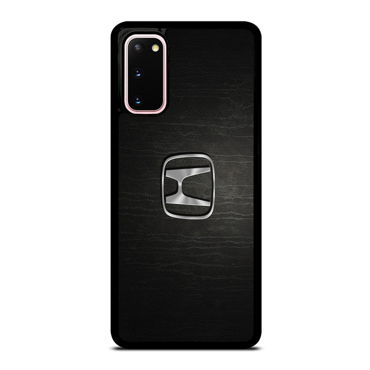 HONDA CHROME LOGO LEATHER Samsung Galaxy S20 Case