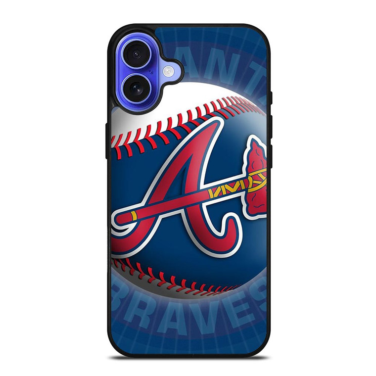 ATLANTA BRAVES LOGO MLB BASEBALL TEAM ICON iPhone 16 Case