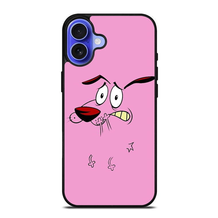 COURAGE THE COWARDLY DOG FACE iPhone 16 Case
