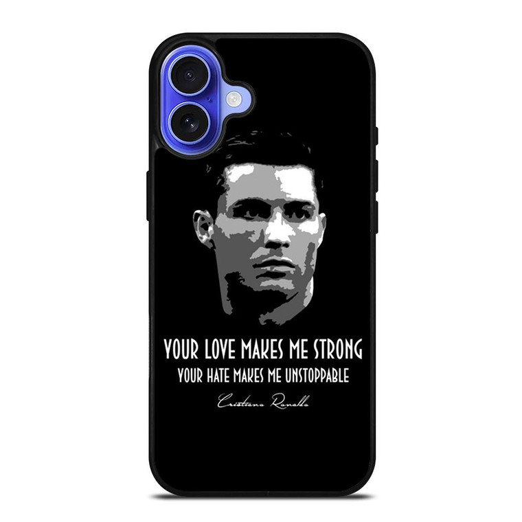CRISTIANO RONALDO CR7 QUOTE iPhone 16 Case
