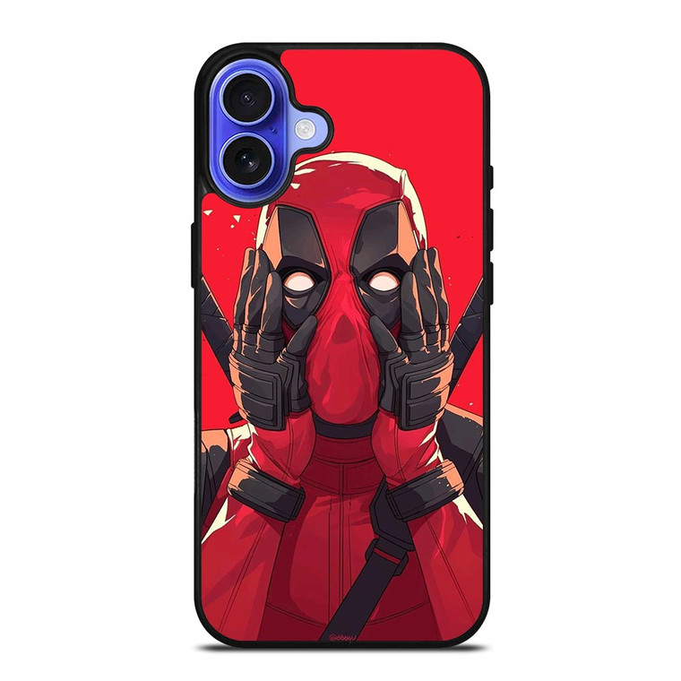 DEADPOOL MARVEL SURPRISED iPhone 16 Case