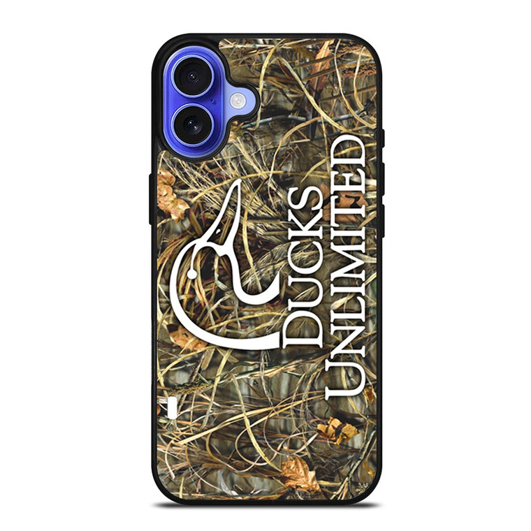 DUCKS UNLIMITED WETLANDS WATERFOWL CAMO iPhone 16 Case