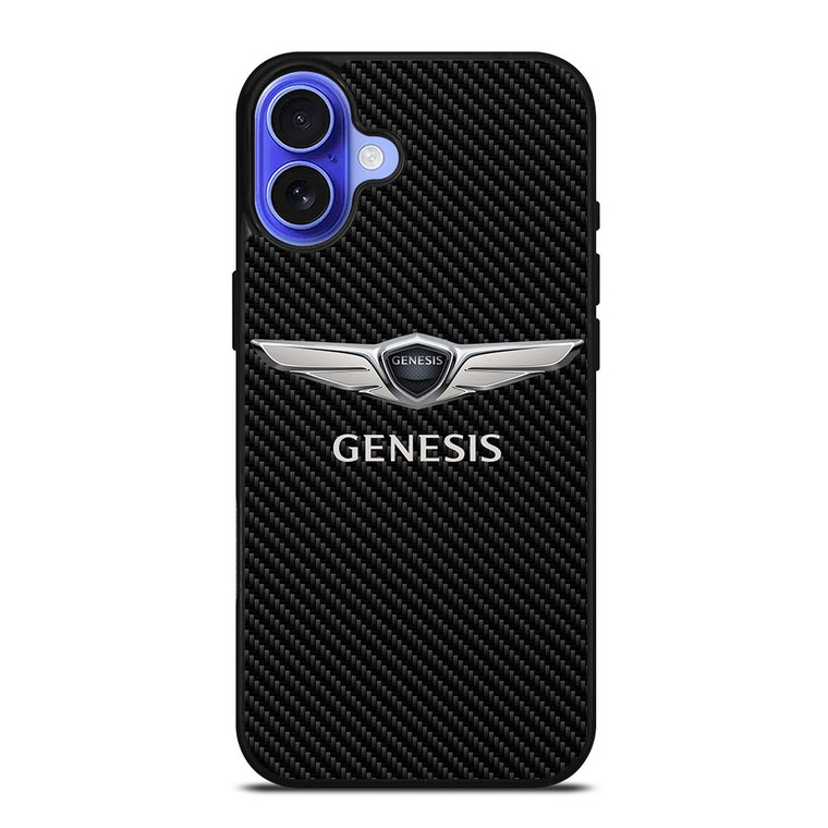 GENESIS CAR LOGO CARBON iPhone 16 Case