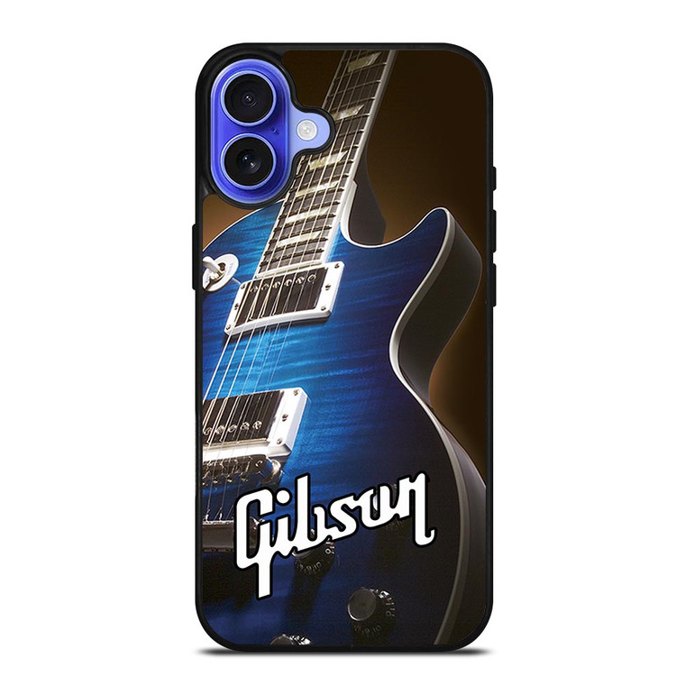 GIBSON GUITAR BLUE iPhone 16 Case