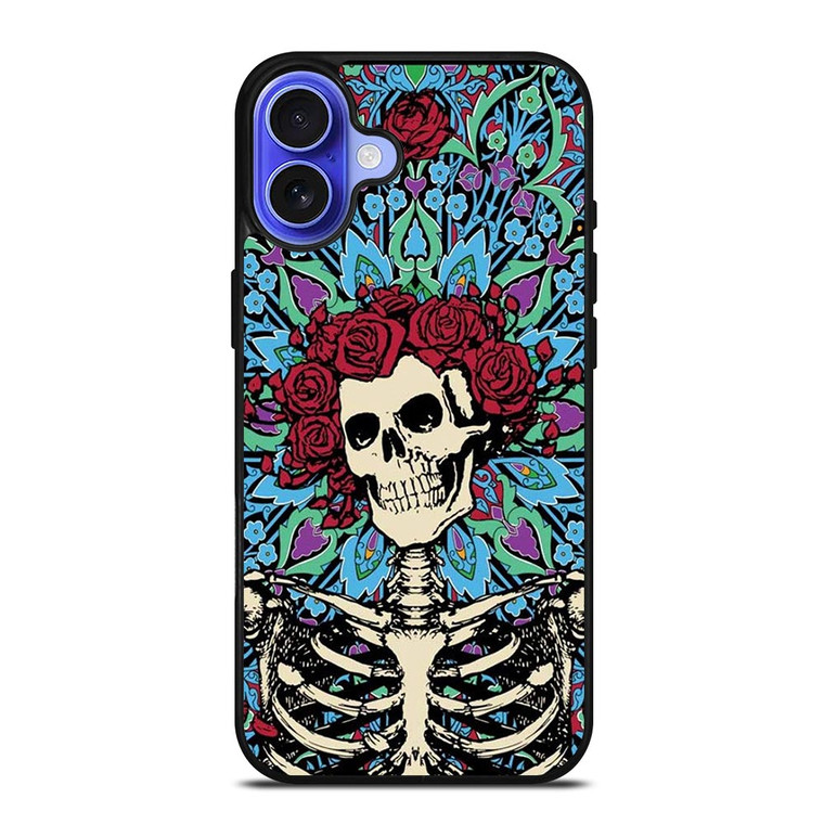 GRATEFUL DEAD SKULL AND ROSE 2 iPhone 16 Case