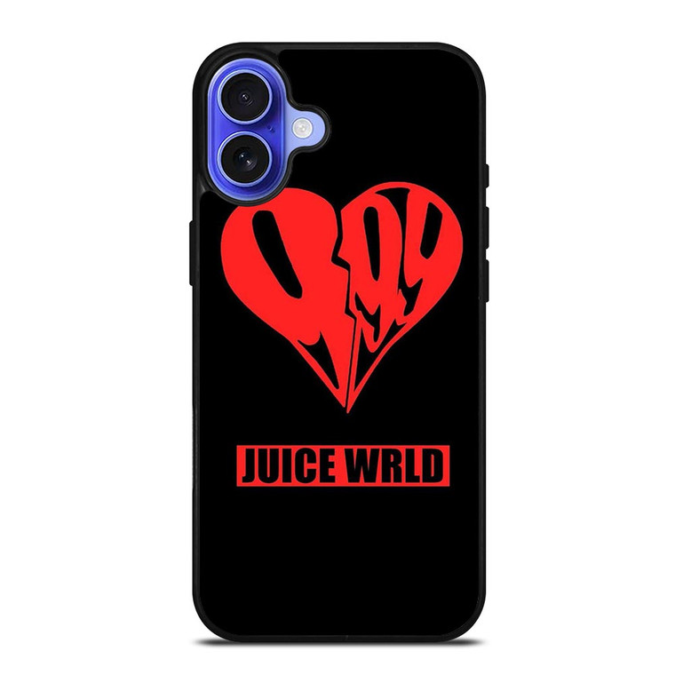 JUICE WRLD 999 HEART LOGO iPhone 16 Case