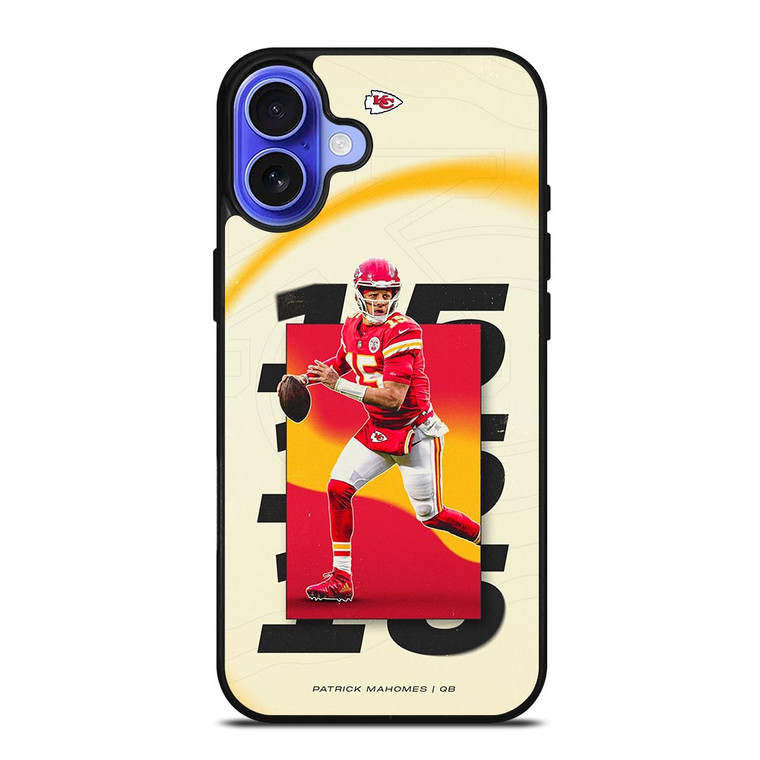 KANSAS CITY CHIEFS PATRICK MAHOMES QB iPhone 16 Case
