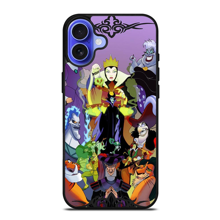 NEW DISNEY VILLAINS CARTOON iPhone 16 Case