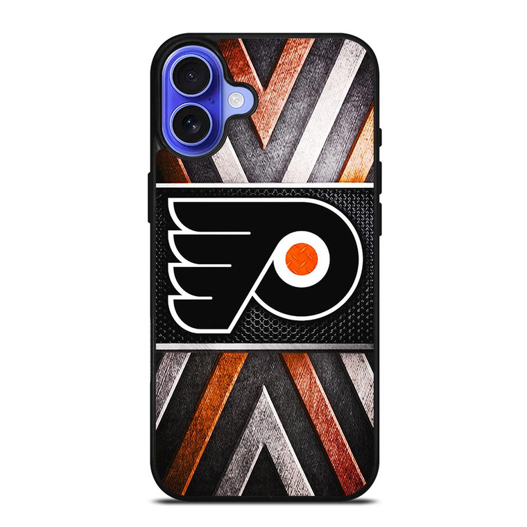 PHILADELPIA FLYERS METAL LOGO iPhone 16 Case