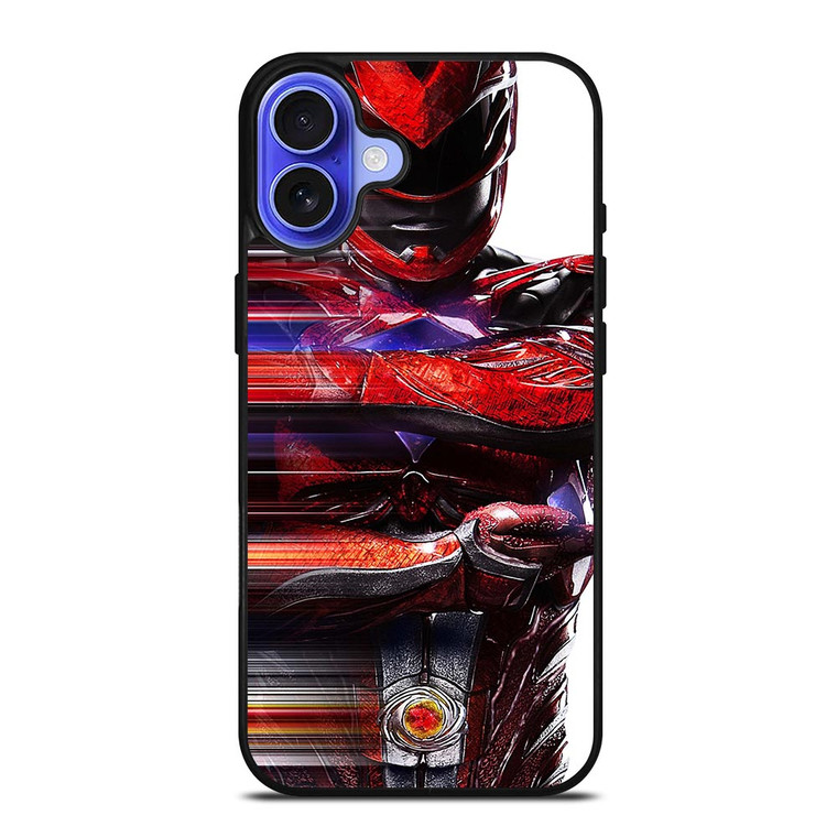RED POWER RANGERS iPhone 16 Case