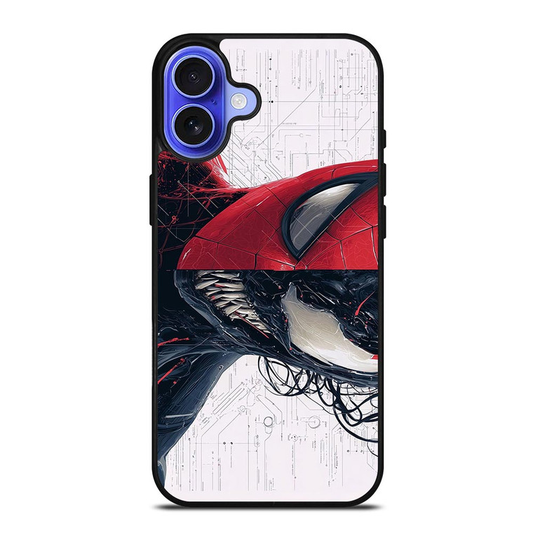SPIDERMAN X VENOM MARVEL iPhone 16 Case