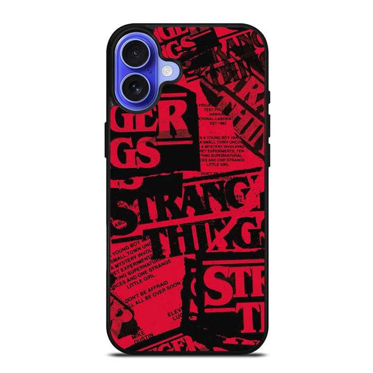 STRANGER THINGS ART LOGO iPhone 16 Case