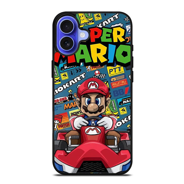 SUPER MARIO BROSS MARIO KART NINTENDO iPhone 16 Case