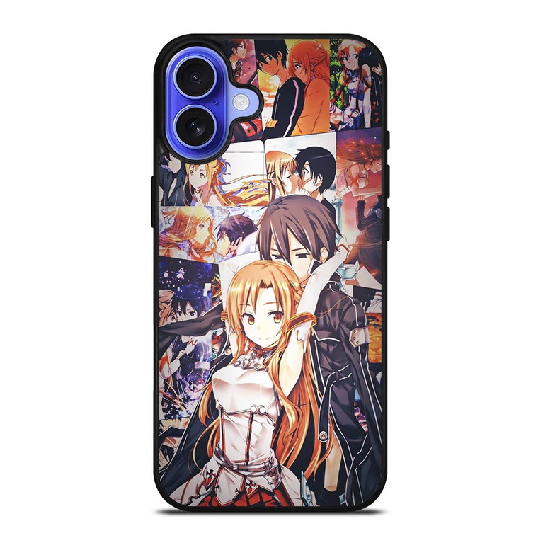 SWORD ART ONLINE KIRITO AND ASUNA iPhone 16 Case