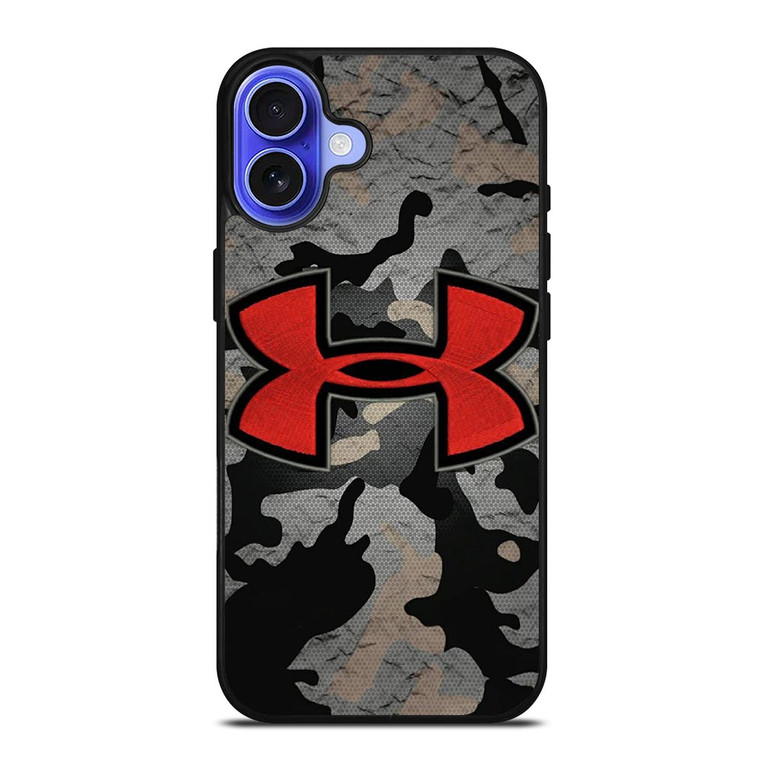 UNDER ARMOUR LOGO RED CAMO iPhone 16 Case