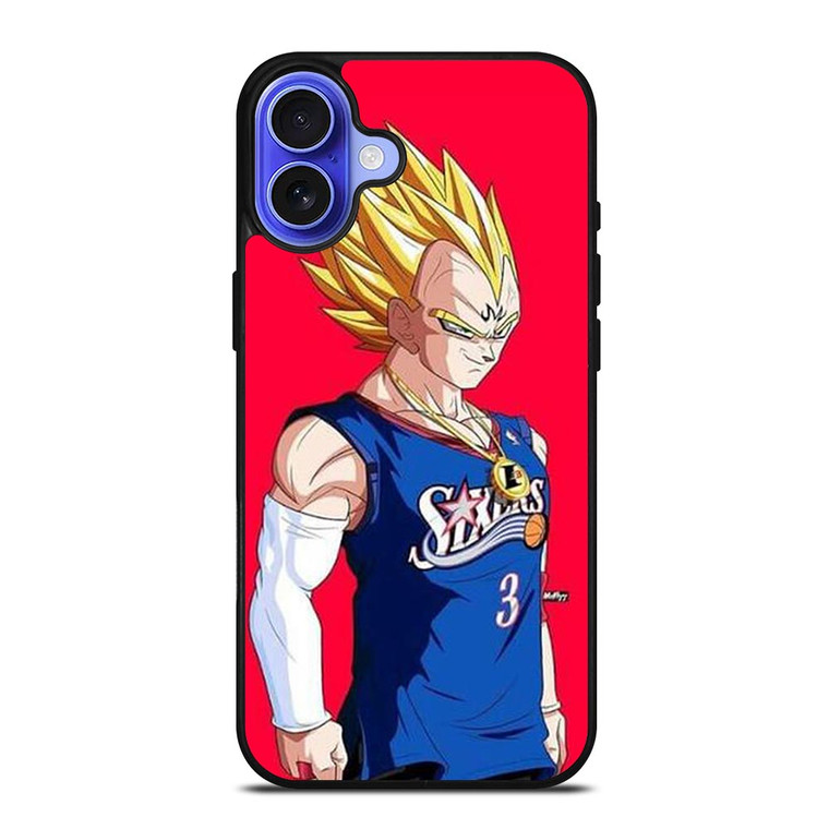 VEGETA DRAGON BALL PHILADELPHIA SIXERS iPhone 16 Case