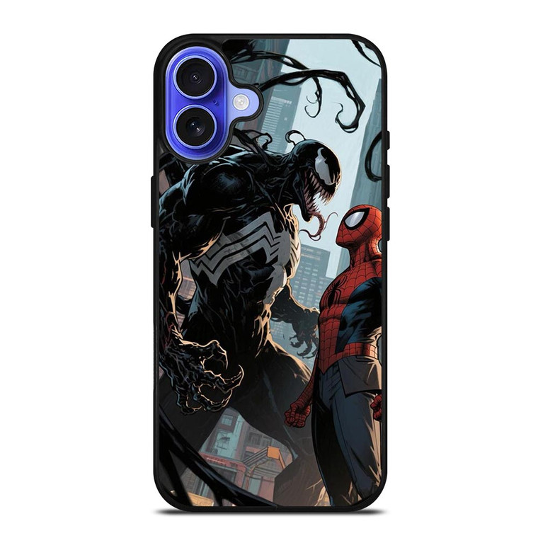 VENOM VS SPIDERMAN MARVEL ART iPhone 16 Case