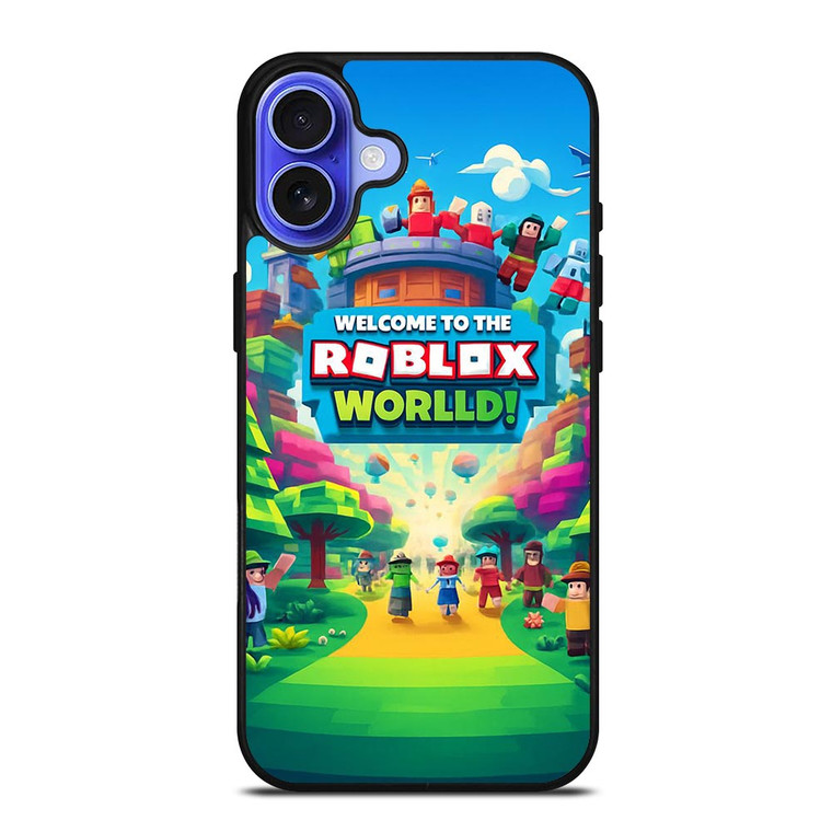 WELCOME TO ROBLOX WORLD iPhone 16 Case