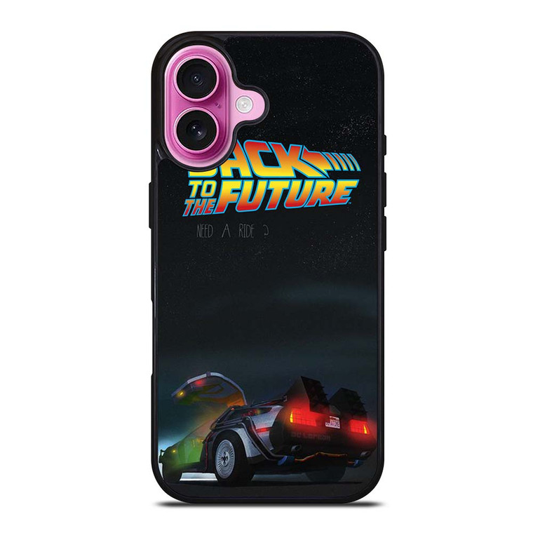 BACK TO THE FUTURE DELOREAN iPhone 16 Plus Case