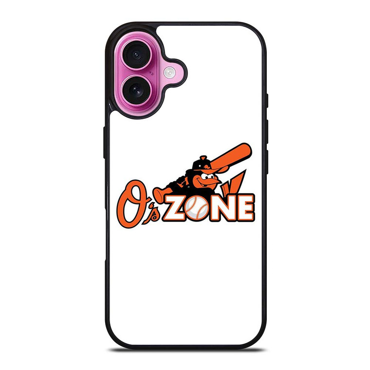 BALTIMORE ORIOLES ZONE LOGO BASEBALL TEAM iPhone 16 Plus Case