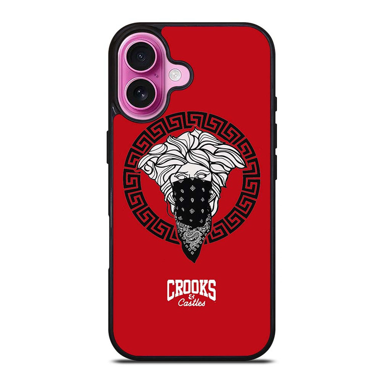 CROOK AND CASTLES BANDANA RED iPhone 16 Plus Case