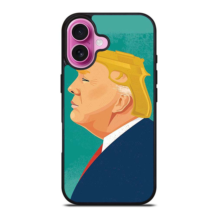 DONALD TRUMP HAIR TRIGGER iPhone 16 Plus Case