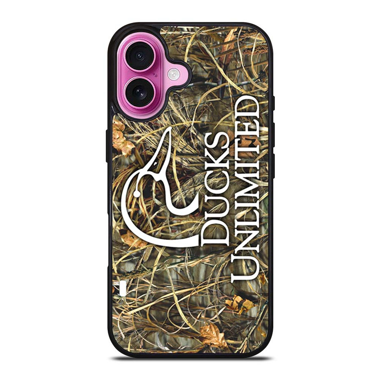 DUCKS UNLIMITED WETLANDS WATERFOWL CAMO iPhone 16 Plus Case
