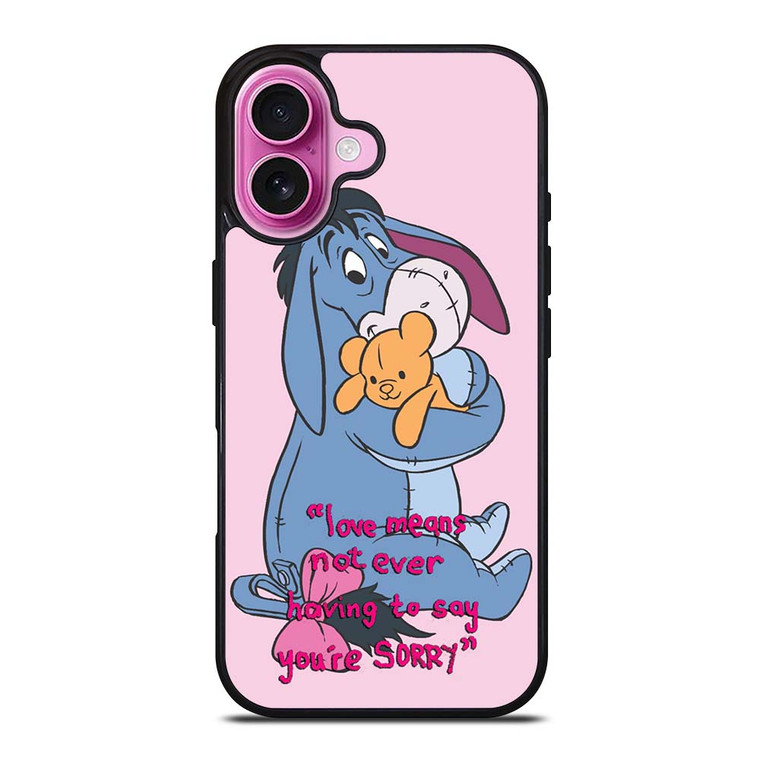 EEYORE DONKEY QUOTES iPhone 16 Plus Case