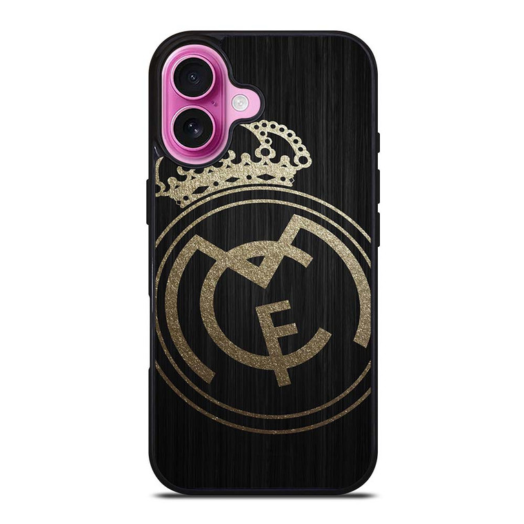 GOLD REAL MADRID LOGO iPhone 16 Plus Case