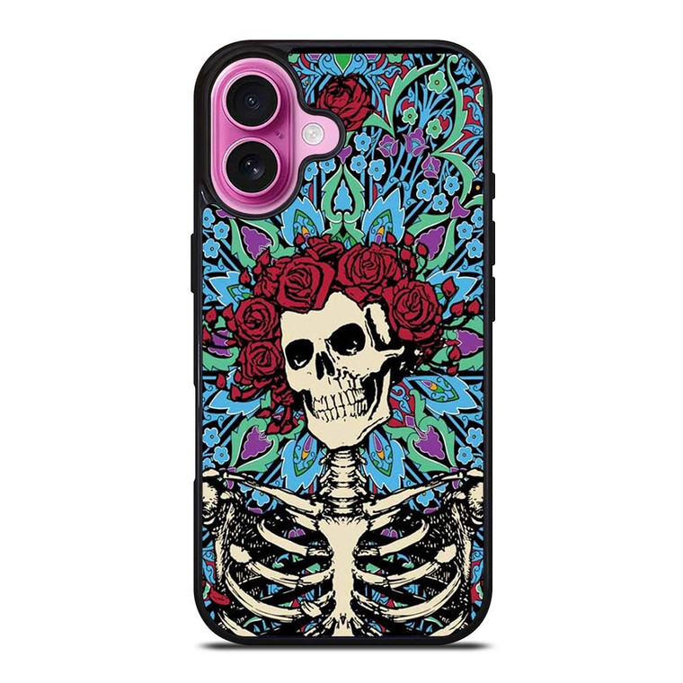 GRATEFUL DEAD SKULL AND ROSE 2 iPhone 16 Plus Case