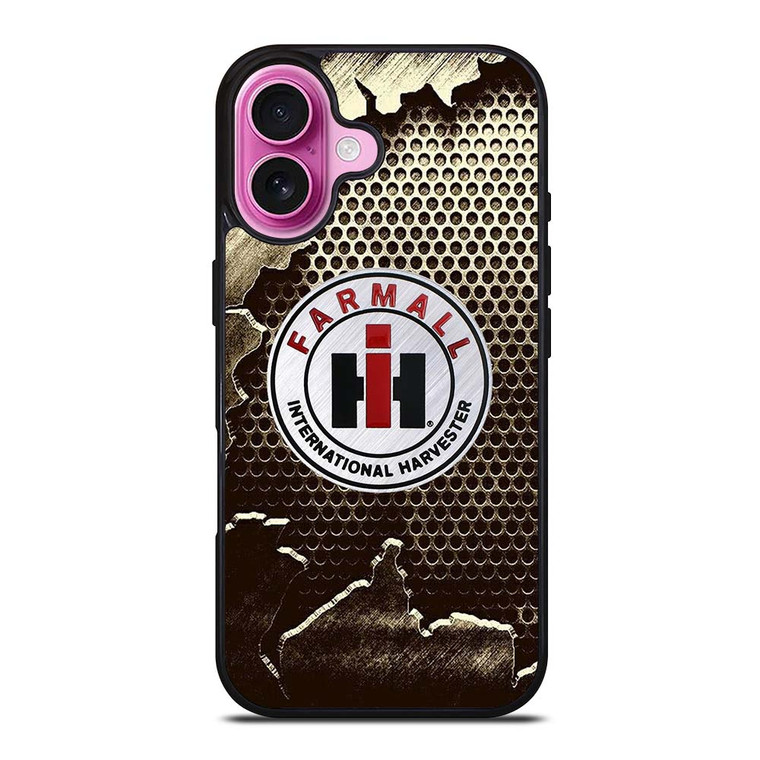 INTERNATIONAL HARVESTER FARMALL METAL LOGO iPhone 16 Plus Case