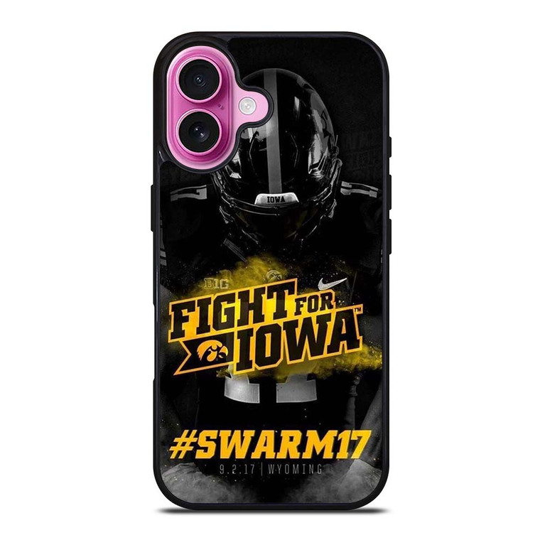 IOWA HAWKEYES LOGO iPhone 16 Plus Case