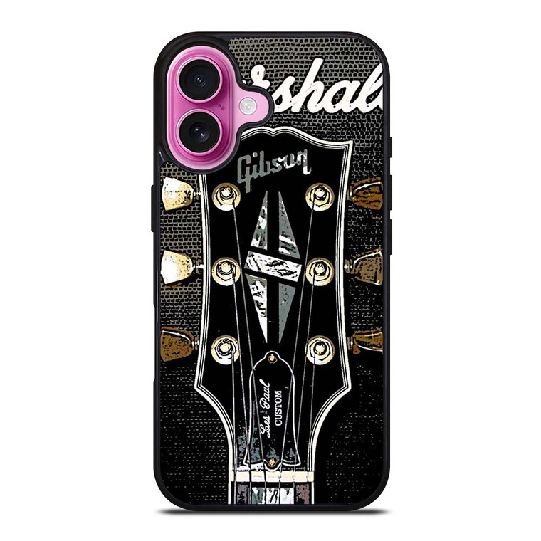 MARSHALL X GIBSON GUITAR HEADSTOCK iPhone 16 Plus Case
