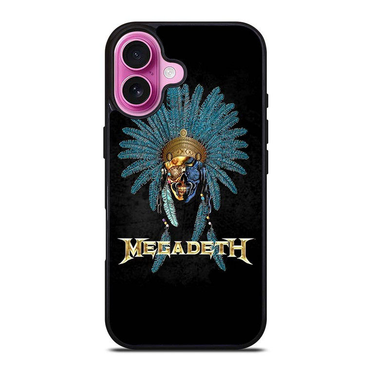 MEGADETH INDIAN LOGO iPhone 16 Plus Case