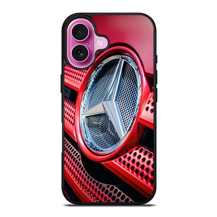 MERCEDES BENZ LOGO EMBLEM RED iPhone 16 Plus Case