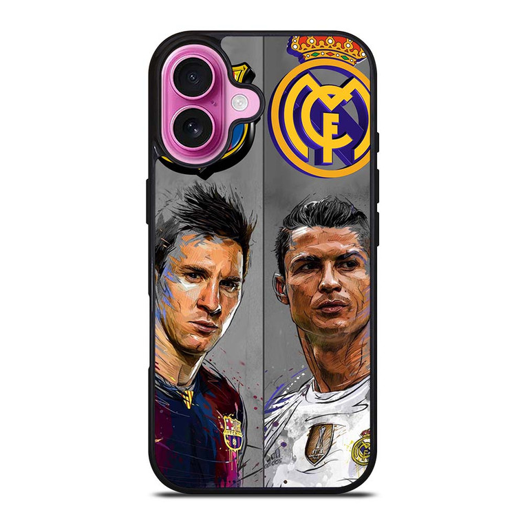 MESSI RONALDO iPhone 16 Plus Case