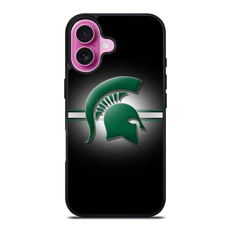 MICHIGAN STATE SPARTANS LOGO iPhone 16 Plus Case