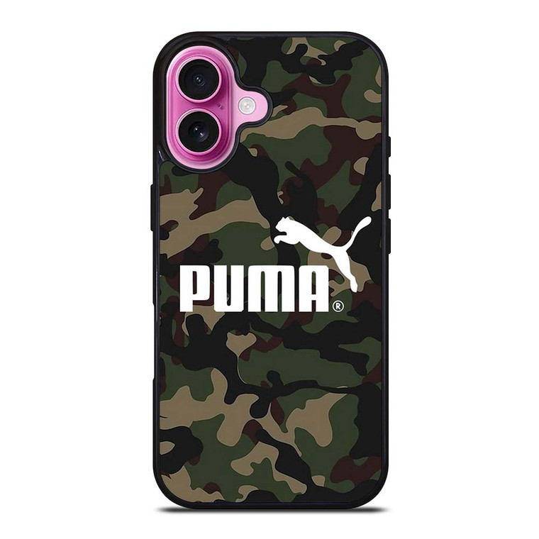 PUMA LOGO CAMO iPhone 16 Plus Case