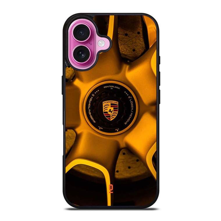 RIM OF PORSCHE CAR LOGO iPhone 16 Plus Case